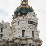 Edificios de gran via iconicos. metropolis sede banco